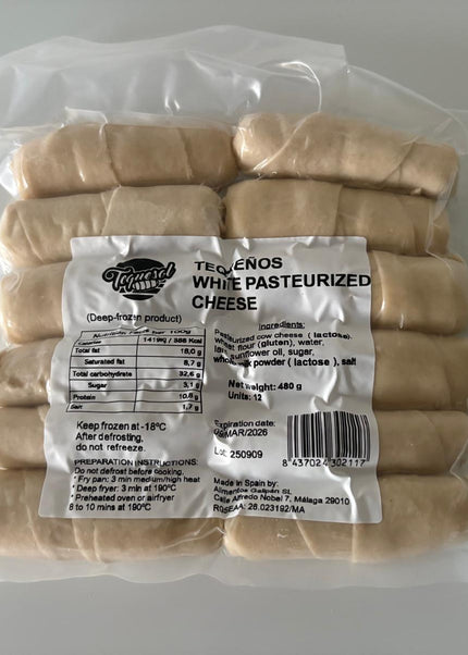 TEQUEÑOS FRESH WHITE CHEESE 12 UNI