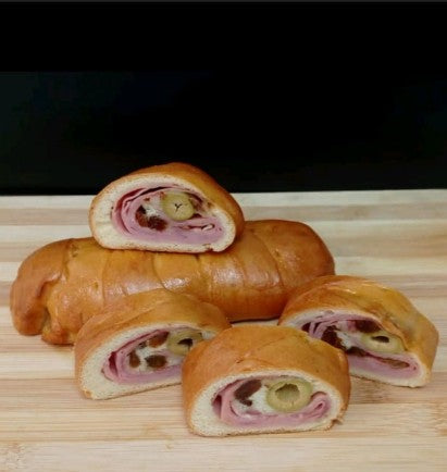 MINI SMOKED HAM BREAD WITH OLIVES AND RAISINS 2 UNITS